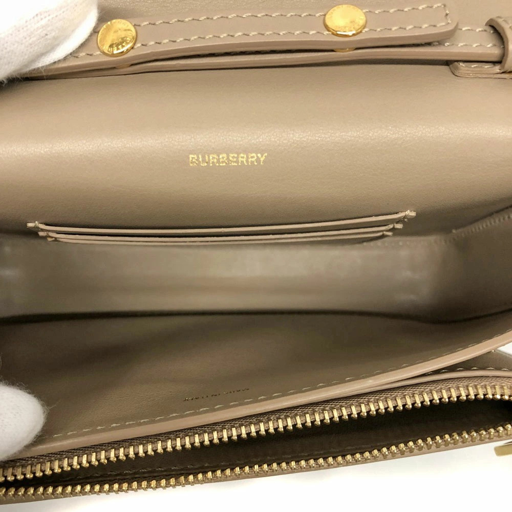 BURBERRY Bag Shoulder Clutch Nova Check Beige Clutch - Picture 8 of 11
